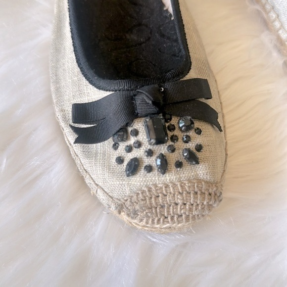 Simply Vera Wang  Espadrille Rhino Stone Shoes Size 9 - Picture 2 of 8